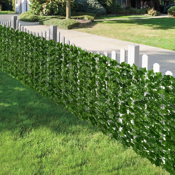 Umělý zelený plot s listy břečťanu 300x50cm - Ochrana před větrem a sluncem