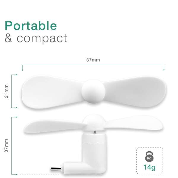 Digifan - Mini portable usb fan for mobile