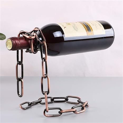 Magický 3D Držák na Víno v Podobě Řetězu