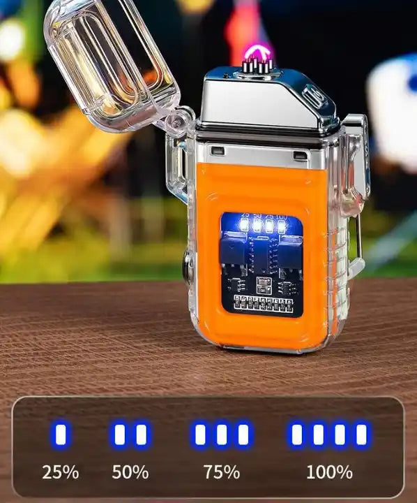 Elektrický Plazmový Zapalovač s LED Světlem na 3 Režimy, USB Nabíjení, Vodotěsný
