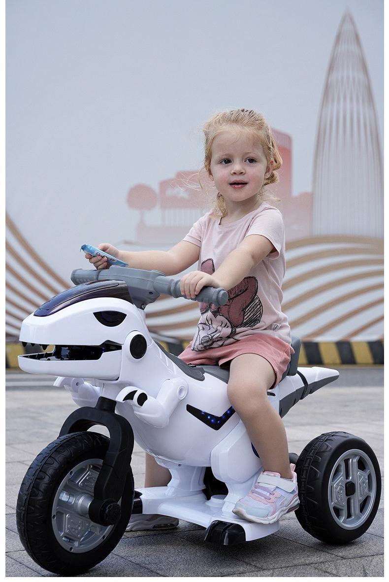 Elektrický Dinosaurský Motocykl s Baterií 12V, 5A - Pro Odvážné Děti