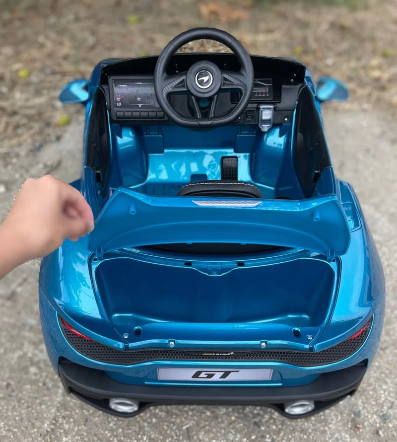 Dětský Elektrický Vůz McLaren 720S GT3 | Licencovaný | Pěnová Kola EVA | Kůží Ekologická Sedadla | 70W | 12V | Námořní Modrá