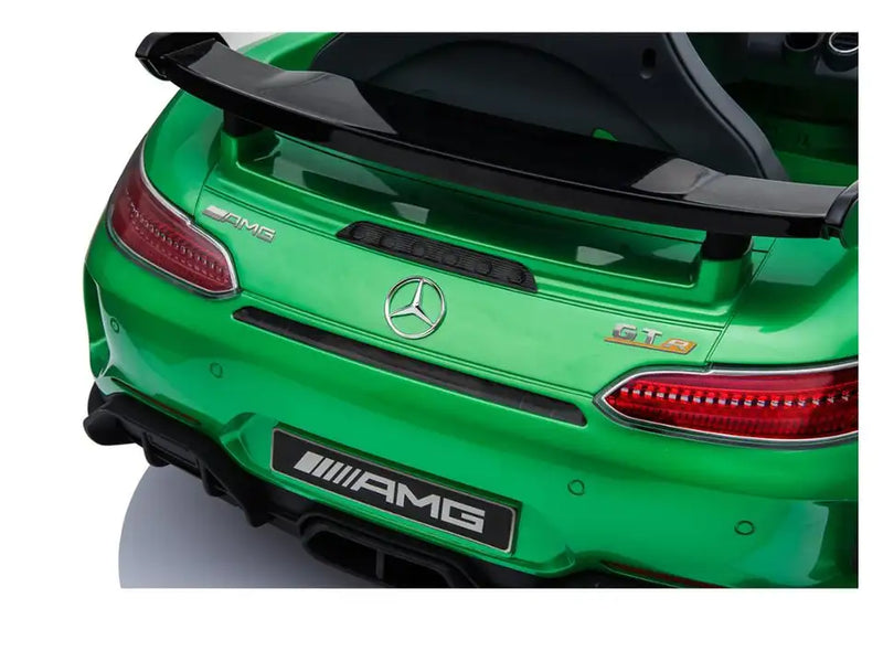 Elektrické dětské auto Mercedes Benz GTR AMG | Kola z pěnového EVA | Kožené sedadlo | 50W | 12V | Zelená
