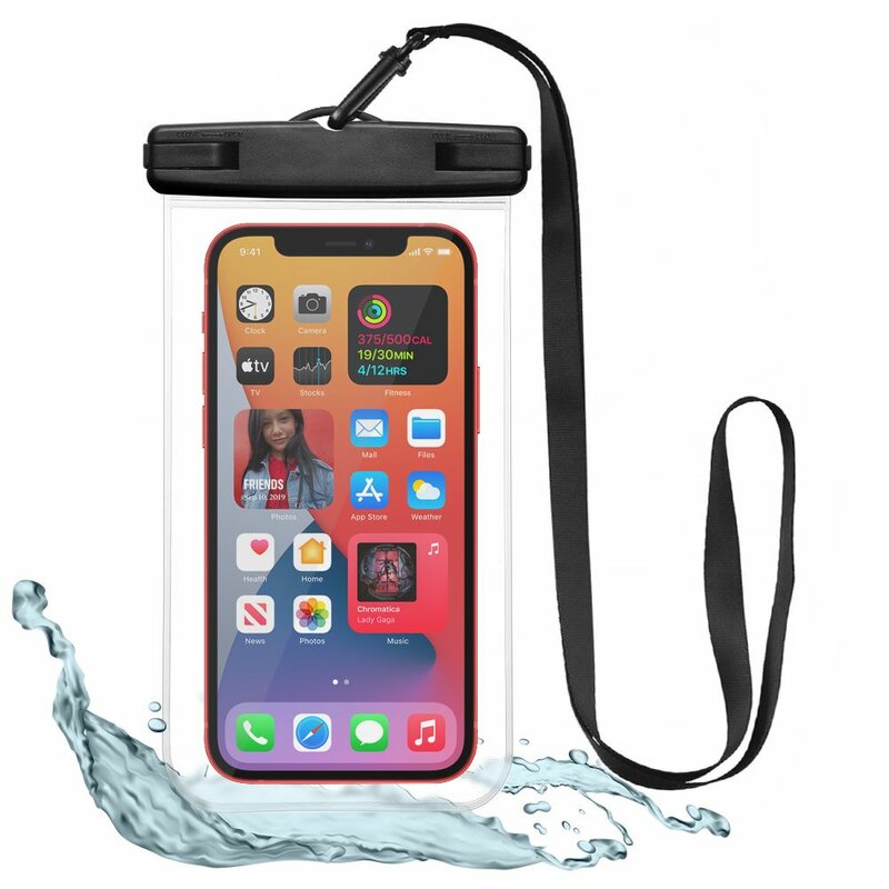 Podvodní pouzdro na telefon, ultra odolné, univerzální, voděodolné, černé