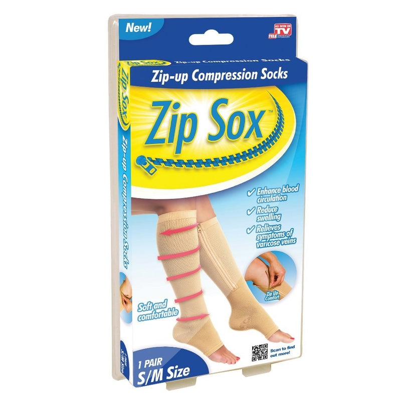 Ponožky Zip Sox se zipem, pro stimulaci krevního oběhu, antivarikózní, univerzální velikost